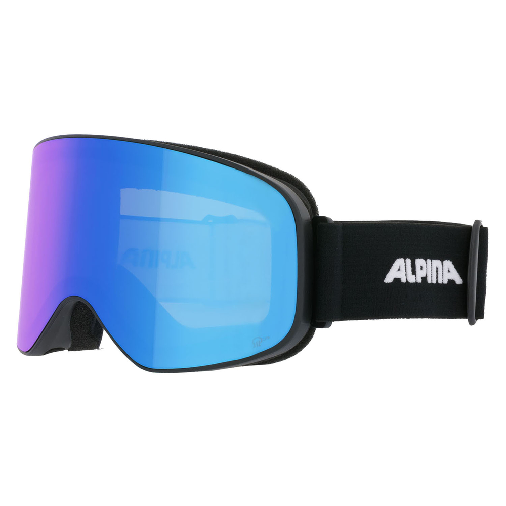Очки горнолыжные ALPINA Slope Q-Lite Black Matt/Q-Lite Blue S2 (б/р)