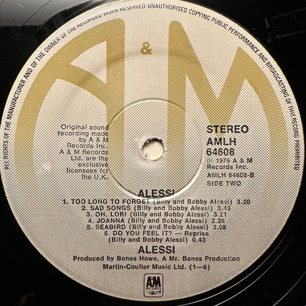 The Alessi Brothers - Alessi (Англия 1977г.)