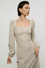 Платье-каре макси