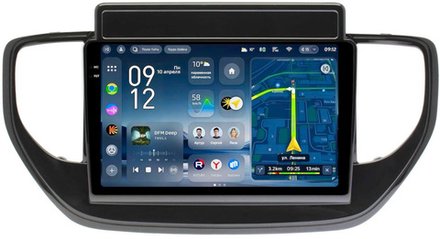 Магнитола для Hyundai Solaris 2 2020-2022 (штатная навигация) - Teyes CC4-PRO монитор 9.5" 2K QLED на Android 13, Snapdragon 778G, AI, CarPlay, DSP, 4G SIM-слот