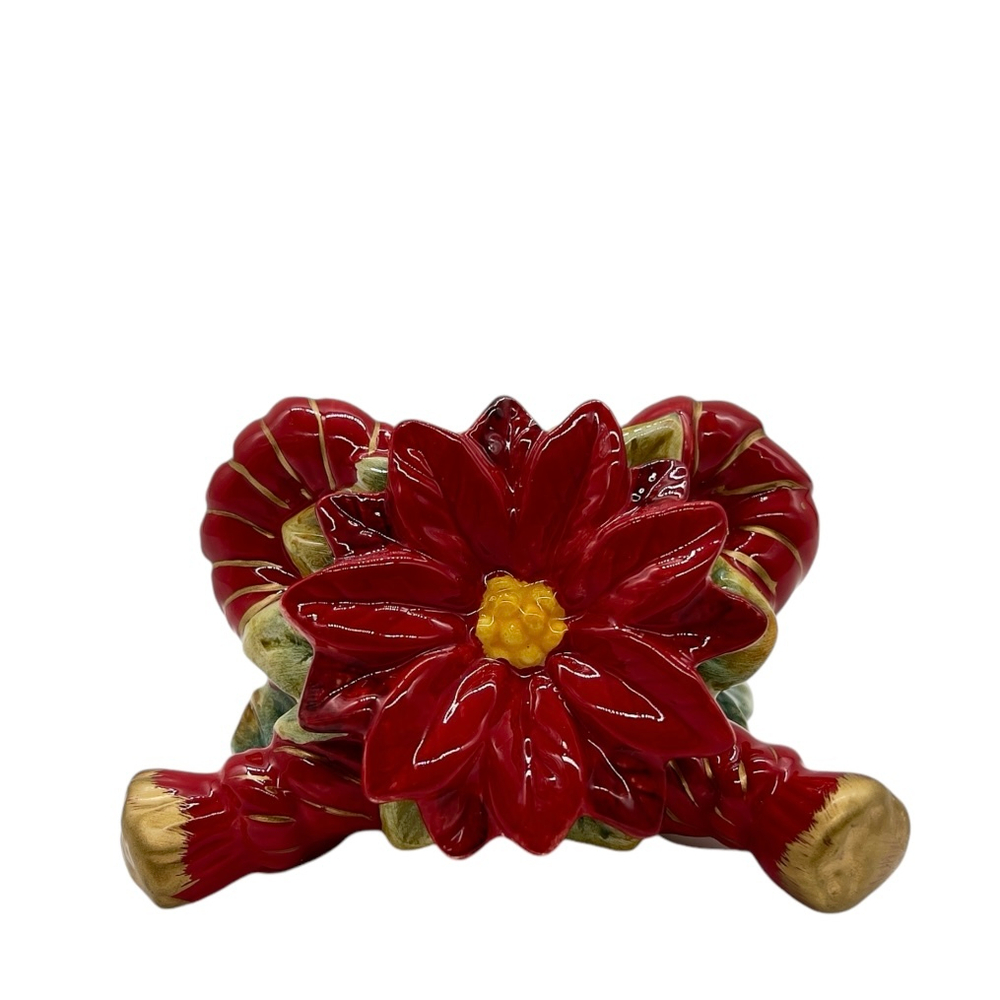 Подсвечник Пуансеттия [Арт.10292]