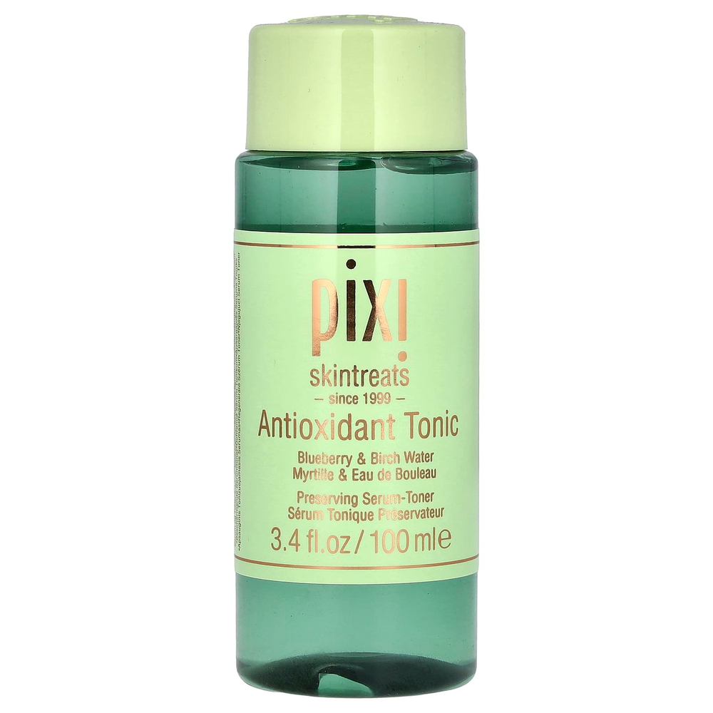 Pixi Beauty, Skintreats, антиоксидантный тоник, сохраняющая сыворотка-тоник, голубика и березовая вода, 100 мл (3,4 жидк. унц.)