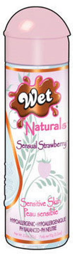 Гель-лубрикант Wet Чувственная клубника без глицерина и парабенов из серии Naturals