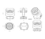 Световой прибор Amixled WASH 19x40 BEYE LITE