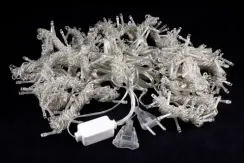 Занавес с мерцающим диодом 2*3 м., 220V, 320 теплых белых LED ламп, прозрачный провод, Winner (ww.03.5T.320+)