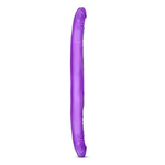 Фиолетовый двусторонний фаллоимитатор B Yours 16 Double Dildo - 40,6 см. (Цвет: фиолетовый)