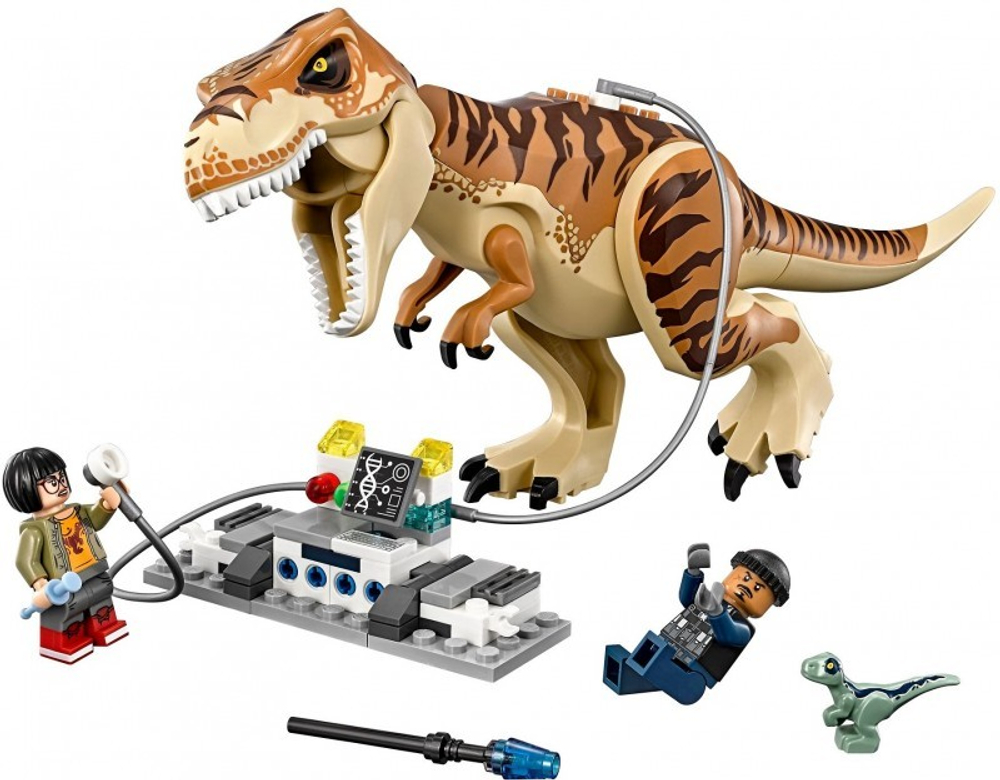 LEGO Jurassic World: Транспорт для перевозки Тираннозавра 75933 — T. Rex Transport — Лего Мир Юрского периода