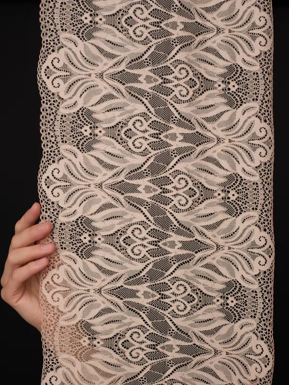 03-294 ОПТ Кружево эластичное 24 см, бежевый 775