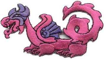Нашивка Розовый дракон
