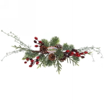 Композиция новогодняя хвойное украшение «Ягодный Вальс» , 70 см
