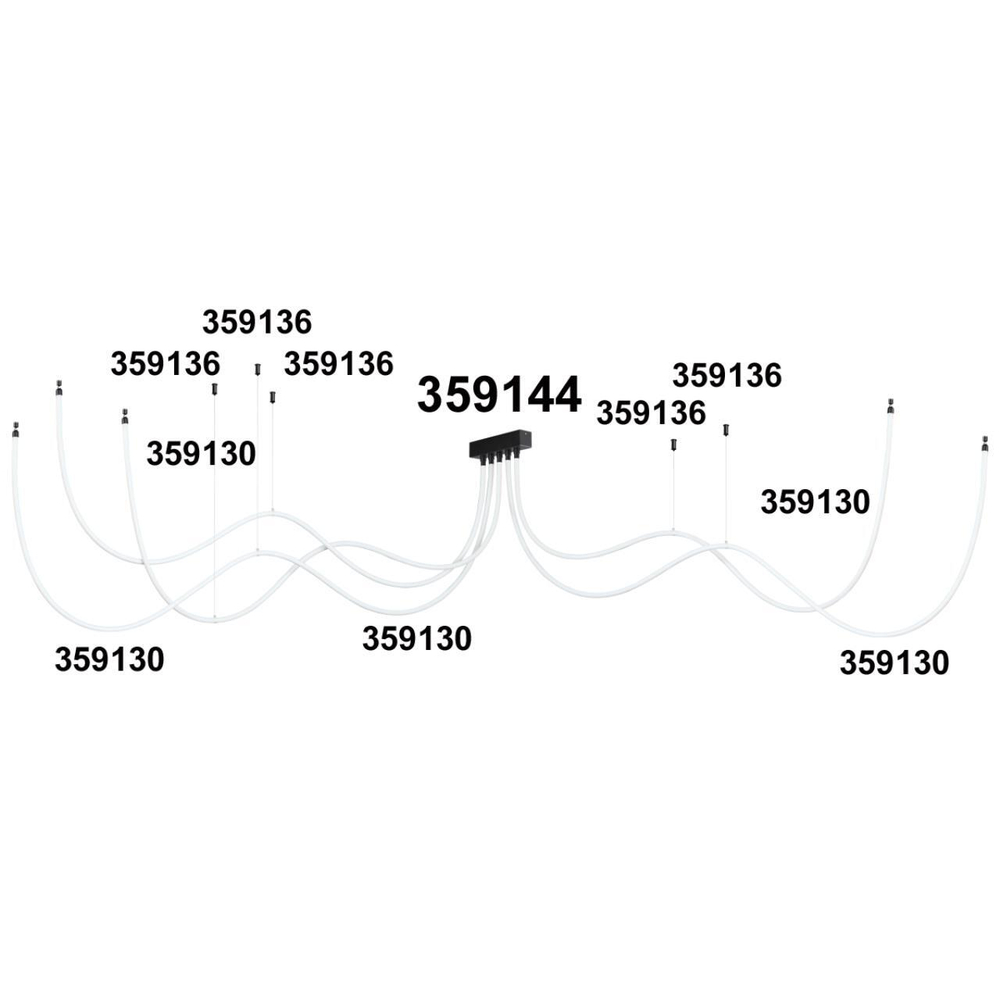 359144 KONST NT23 070 черный База для накладного монтажа светильников 359128-359133 IP20 70-200W 170-265V RAMO