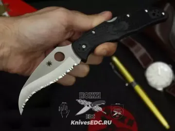 Складной нож Spyderco Matriarch 2 C12SBK2 c клинком из стали VG-10, рукоять FRN