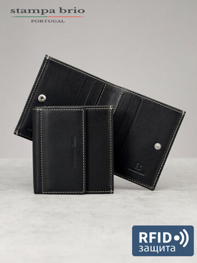 611 R - Портмоне с монетником снаружи и RFID защитой