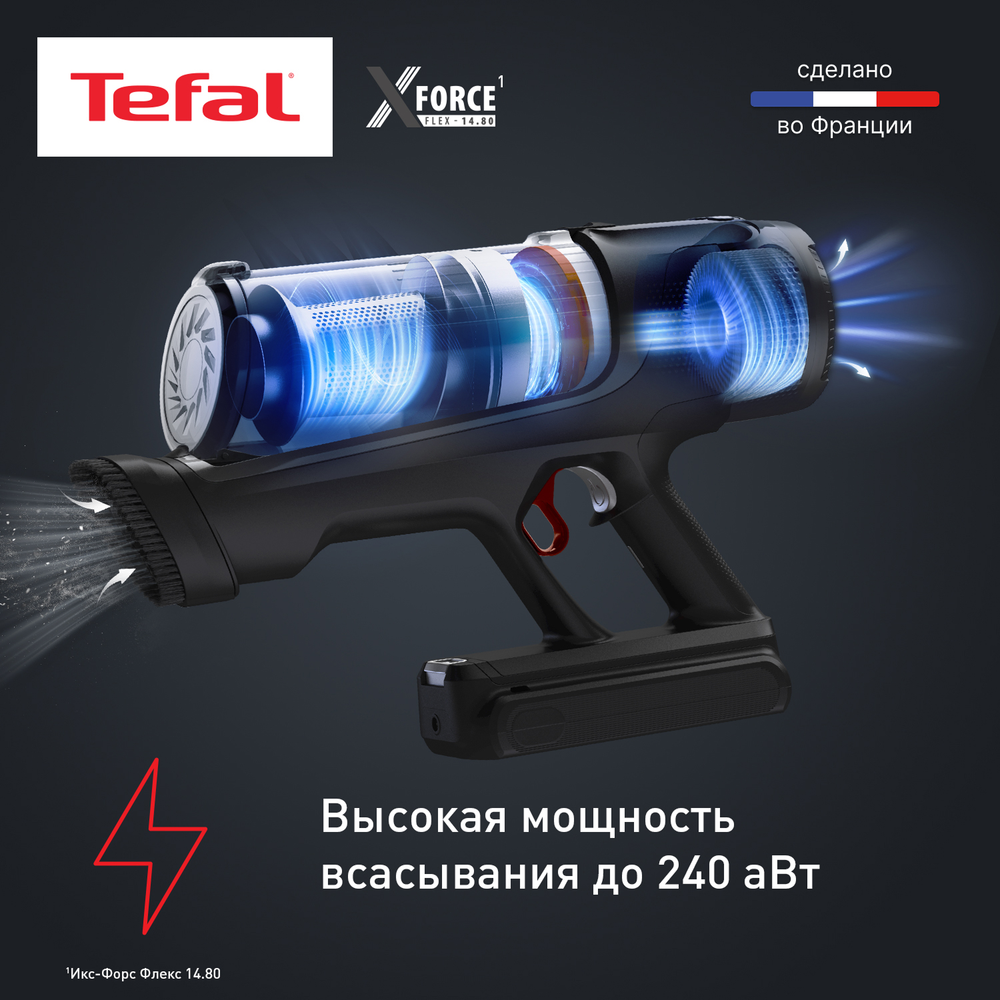 Вертикальный пылесос Tefal X-Force Flex 14.80 Aqua TY9BC1WO