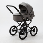 Универсальная детская коляска Adamex Porto Retro Deluxe (100% экокожа) P-SA4 (2в1)