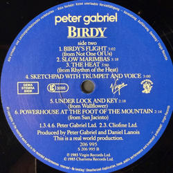 Виниловая пластинка Peter Gabriel - Birdy LP