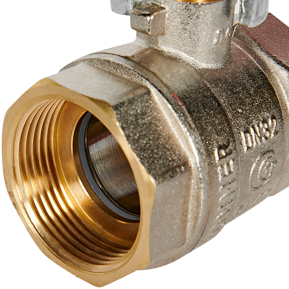 Кран шаровой полнопроходной ROMMER - 1"1/4 (ВР/ВР, PN40, ручка-рычаг)