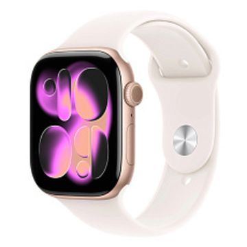 Часы Apple Watch Series 11 46mm Rose Gold Aluminium Case, Sport Band (Light Blush) S/M