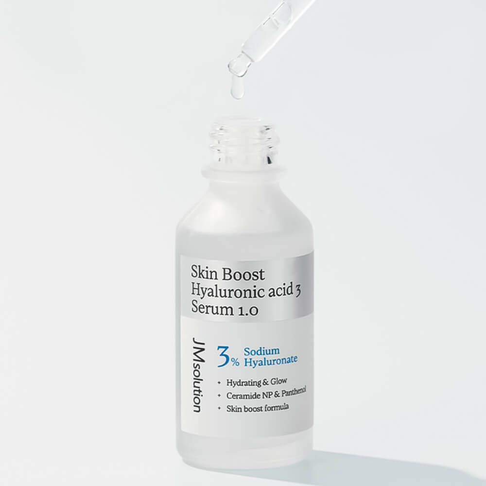 Высокоэффективная сыворотка с гиалуроновой кислотой Jmsolution Skin Boost Hyaluronic Acid 3 Serum для интенсивного увлажнения кожи, 30 мл