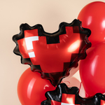 Фигура 20" Пиксельное сердце, Красный Fl