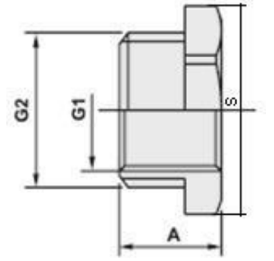 Футорка Valtec 1 1/4"х1/2" латунная никелированная VTr.581.N.0704
