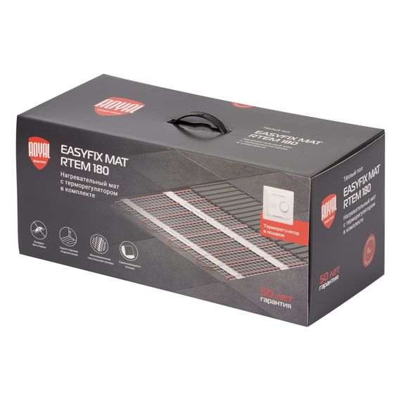 Комплект теплого пола Royal Thermo EasyFix Mat RTEM 2-180-9 с терморегулятором Basic купить в Москве и Московской области по низкой цене с доставкой по России — (4) Комплект теплого пола Royal Thermo EasyFix Mat RTEM 2-180-9 с терморегулятором Basic — (4)