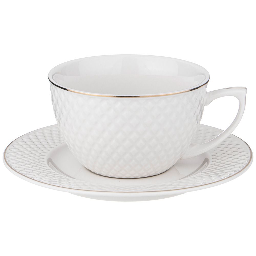 ЧАЙНЫЙ НАБОР LEFARD "ДИАМАНД ГОЛД" НА 6 ПЕР. 12ПР. 220 МЛ (КОР=8НАБ.)