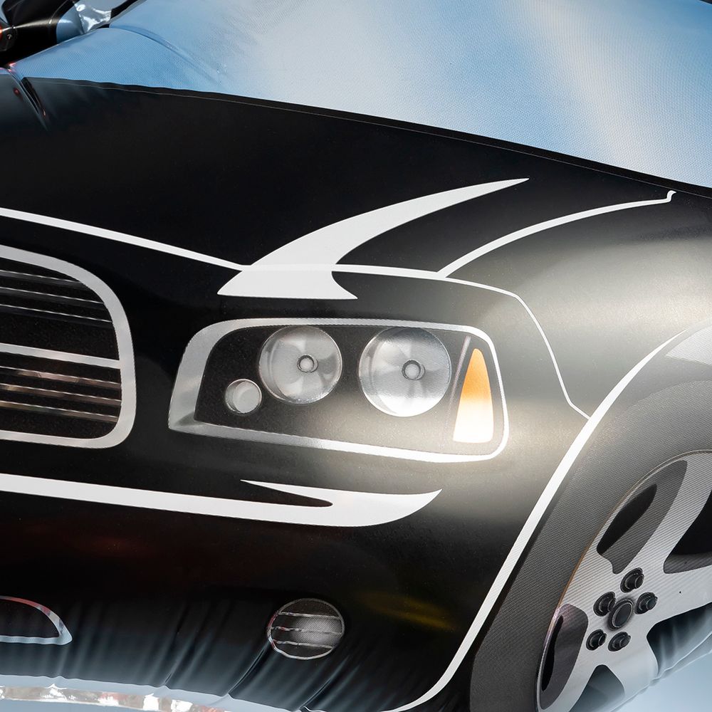 Шар (28''/71 см) Фигура, Полицейская машина, Черный, 1 шт.