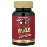 NaturesPlus, Ultra T-Male®, добавка тестостерона для мужчин, максимальная сила действия, 60 двухслойных таблеток