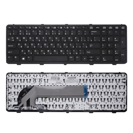 Клавиатура для ноутбука HP ProBook 450, 455, 470 G0, G1, G2, с рамкой, черная (TOP-100293)