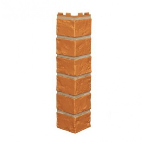 Угол наружный Vilo Brick (Кирпич), Каштан