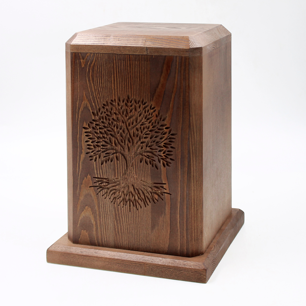 Урна для праха ясень "Дерево" лакированная