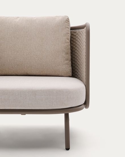 Уличное кресло Sedalis из алюминия и серо-коричневой веревки La Forma Испания 