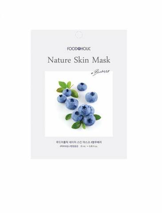 Тканевая маска с экстрактом голубики FOODAHOLIC Natural Skin Mask Blueberry