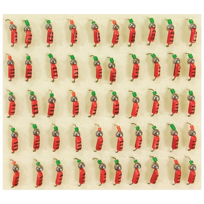 Мормышки Столбик d 3мм. 0.55гр. Вольфрам. Латунный шар К/П (набор 10 штук)