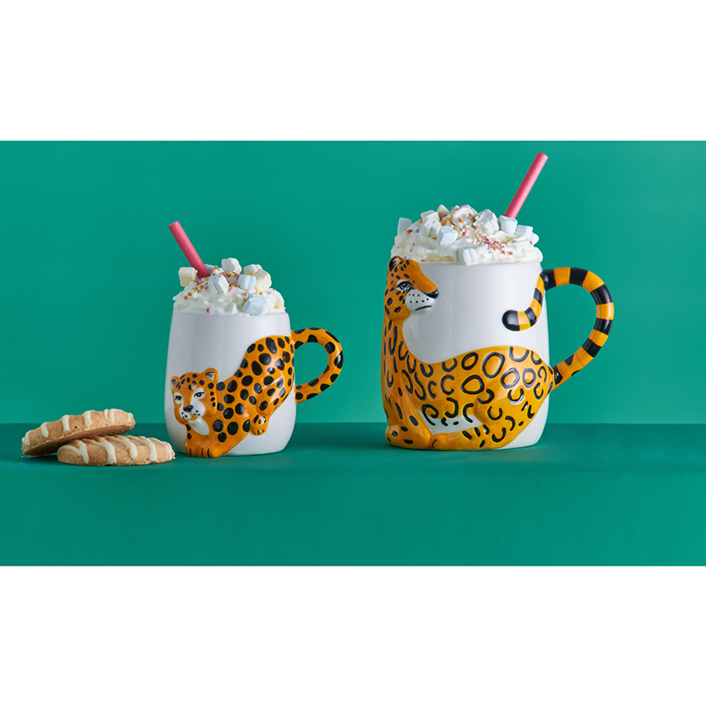 Набор из 2 кружек cheetah, 405 мл и 195 мл