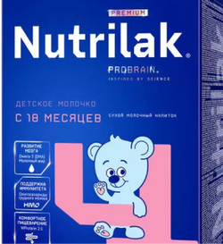 Смесь молочная Nutrilak Premium 4 300 гр ✅Сроки в норме . Без коробки .