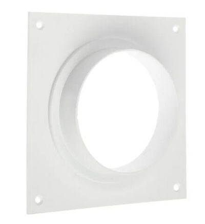 Фланец 155х155 мм квадратный на трубу 100 мм, для присоединения воздуховодов