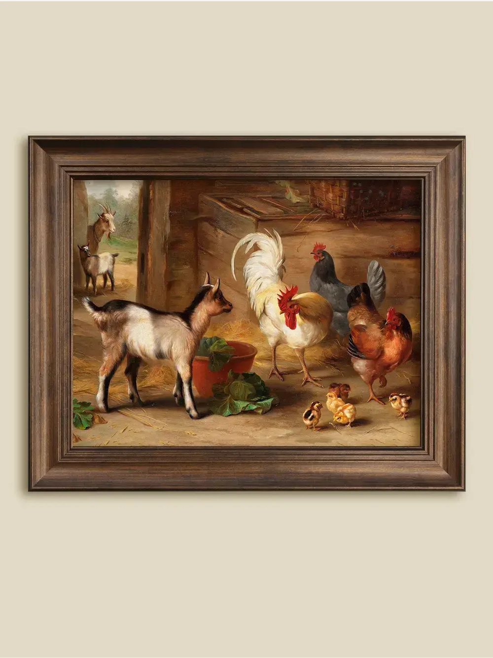 Картина интерьерная на холсте в раме 25*31 см