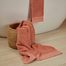 Полотенце банное 76х142 Onsilk Шанти терракотовое