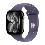 Умные часы Apple Watch Series 11 GPS, 46mm, Jet Black Aluminium Case with Purple Fog Sport Band, M/L