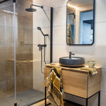 Смеситель для душа с душевым комплектом NEW FLY 570802BTNM чёрный