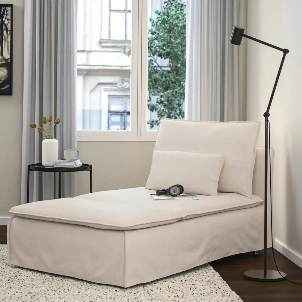 Кресло-кровать - IKEA SÖDERHAMN/SODERHAMN/СЕДЕРХАМН ИКЕА, 83х93х151 см, бежевый