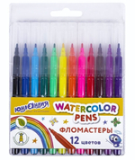 Фломастеры 12 цветов,вентилируемый колпачок "Классные!" (ЮНЛАНДИЯ)