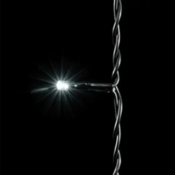 Светодиодный занавес 2*1 м., 200 белых LED ламп, черный провод ПВХ, LTC (PCL202-11-2W)