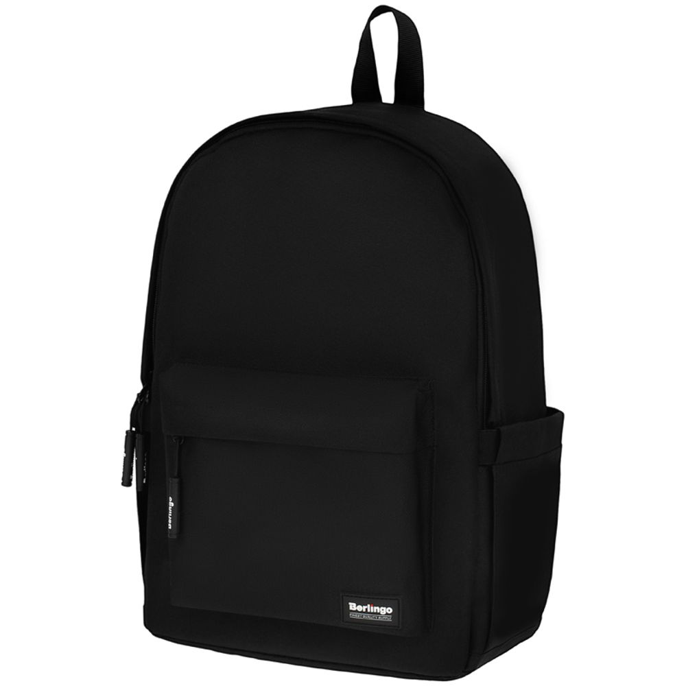 Рюкзак Berlingo Casual City black 39,5х27х13см, 500 гр., 1отд. 3карм, уплотненная спинка