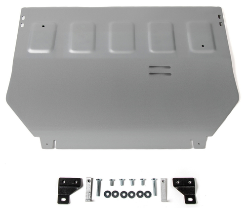 Защита картера и КПП Rival для Mitsubishi Eclipse Cross (V - 1.5T) 2018-2021, штампованная, алюминий 3 мм, с крепежом, 333.4050.1