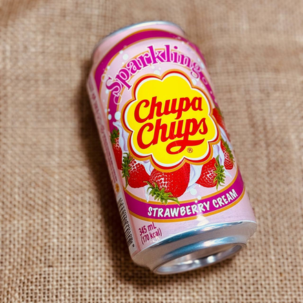 Напиток газированный «Chupa Chups» клубника со сливками 345 мл