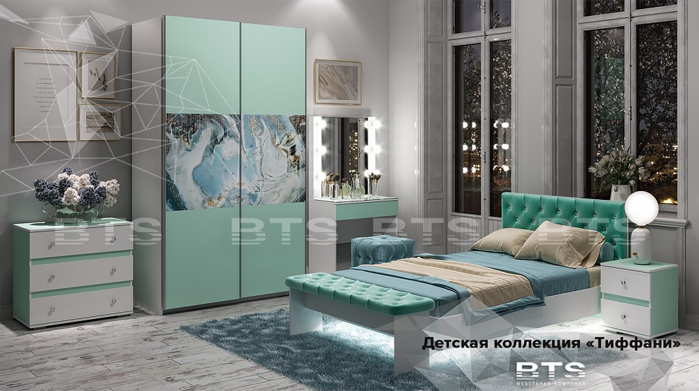 Комод Тифани КМ-07 кенди/белый