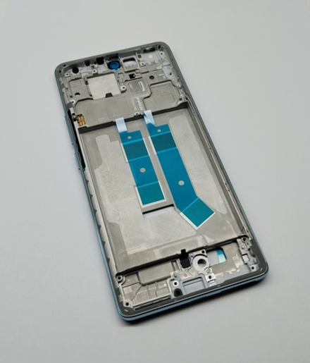 Xiaomi Redmi Note 14 Pro 4G (24116RACCG) - рамка дисплея (корпус) + шлейф кнопок + кнопки (ORIG)